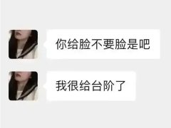 你给脸不要脸是吧聊天纪录